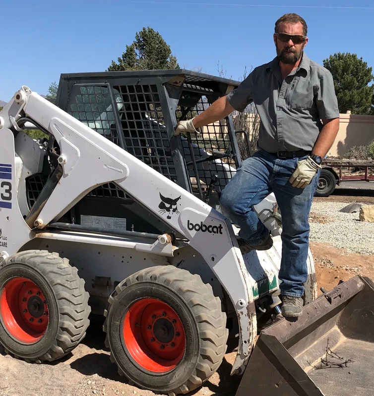 Landscape maintenance work by Brainard's Greenscapes in Las Cruces