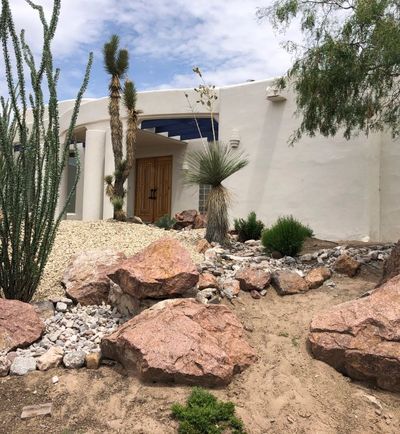 Drip irrigation system installed throughout a custom landscape